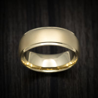 Classic Gold 8mm Wide Wedding Men's Band