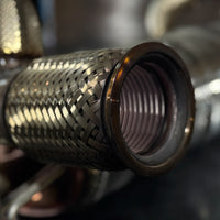 Palladium Silver Signet Ring with Supercar Ron Authentic Supercar Exhaust Inlay