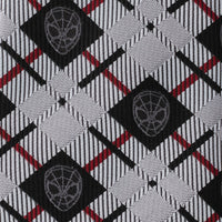 Marvel Spider-Man Plaid Black Men's Tie