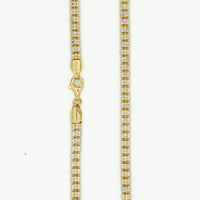 Two Tone Gold Ice Chain 5mm