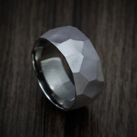 Tantalum Men's Ring with Glacier Finish Custom Made Band