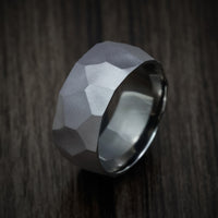 Tantalum Men's Ring with Glacier Finish Custom Made Band