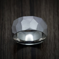 Tantalum Men's Ring with Glacier Finish Custom Made Band