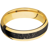 18K Yellow Gold + Polish Finish