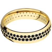 14K Yellow Gold + Polish Finish