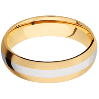 14K Yellow Gold + Satin Finish
