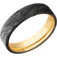 Forged Carbon Fiber + None Finish + 14K Yellow Gold