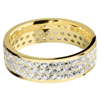 14K Yellow Gold + Polish Finish