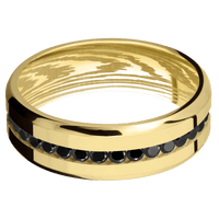 14K Yellow Gold + Polish , Polish Finish