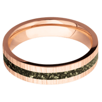 14K Rose Gold + Treebark1 Finish