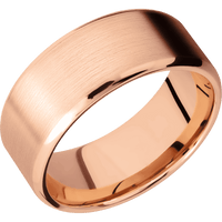 14K Rose Gold + Satin , Polish Finish