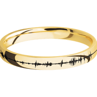 18K Yellow Gold + Polish Finish