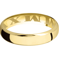 22K Yellow Gold + Polish , Polish Finish