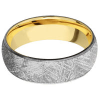 Meteorite + None Finish + 18K Yellow Gold