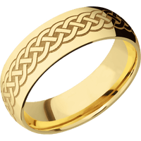 14K Yellow Gold + Polish Finish