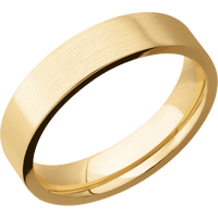 10K Yellow Gold + Satin Finish