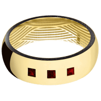 18K Yellow Gold + Polish Finish