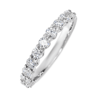 Platinum band with 11 Round Diamond having TCW-.77