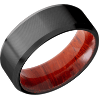 Zirconium + Machine , Bead Finish + Padauk