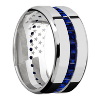 18K White Gold + Polish , Polish Finish