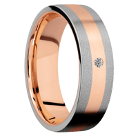 14K Rose Gold + Anglesatin Finish