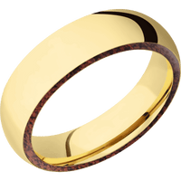14K Yellow Gold + Polish Finish