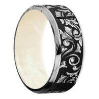 Damascus + Polish Finish + Freshwater Mother of Pearl