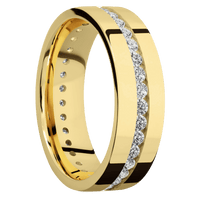 18K Yellow Gold + Polish Finish