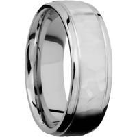 14K White Gold + Rockpolish , Polish Finish