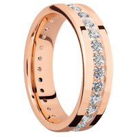 14K Rose Gold + Polish Finish
