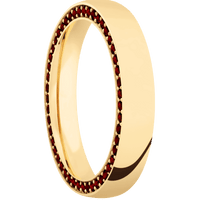 14K Yellow Gold + Polish Finish