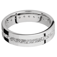 14K White Gold + Polish Finish