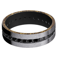 Tantalum + Distressed Finish + Black