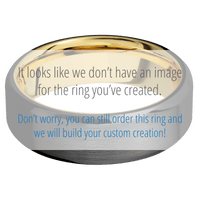 Zirconium + Satin , Polish Finish + 14K Yellow Gold