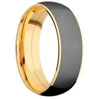 14K Yellow Gold + Polish Finish