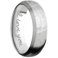 Palladium Silver + Hammer , Satin Finish