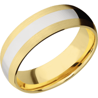 14K Yellow Gold + Satin Finish
