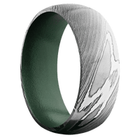 Damascus + Polish Finish + Eastern Green