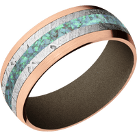 14K Rose Gold + Satin Finish + Burnt Bronze