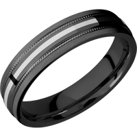 Zirconium + Polish , Satin Finish