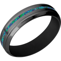 Zirconium + Bead , Polish Finish + Black