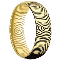 14K Yellow Gold + Polish Finish