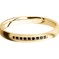 10K Yellow Gold + Satin Finish