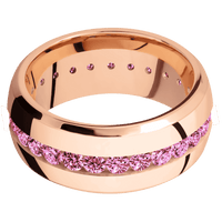 14K Rose Gold + Polish , Polish Finish