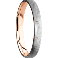 Meteorite + None Finish + 10K Rose Gold