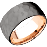 Tantalum Noir + Rockpolish Finish + 14K Rose Gold