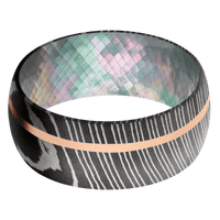 Damascus + Acid Finish + Black Mother of Pearl