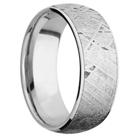 14K White Gold + Polish Finish + Titanium