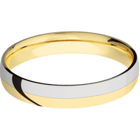 14K Yellow Gold + Polish Finish