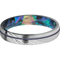 Damascus + Polish Finish + Abalone